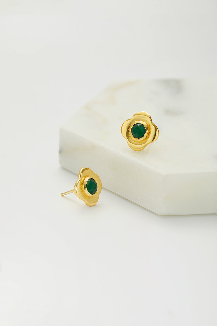 Zafino Ashley Earring Green Aventurine