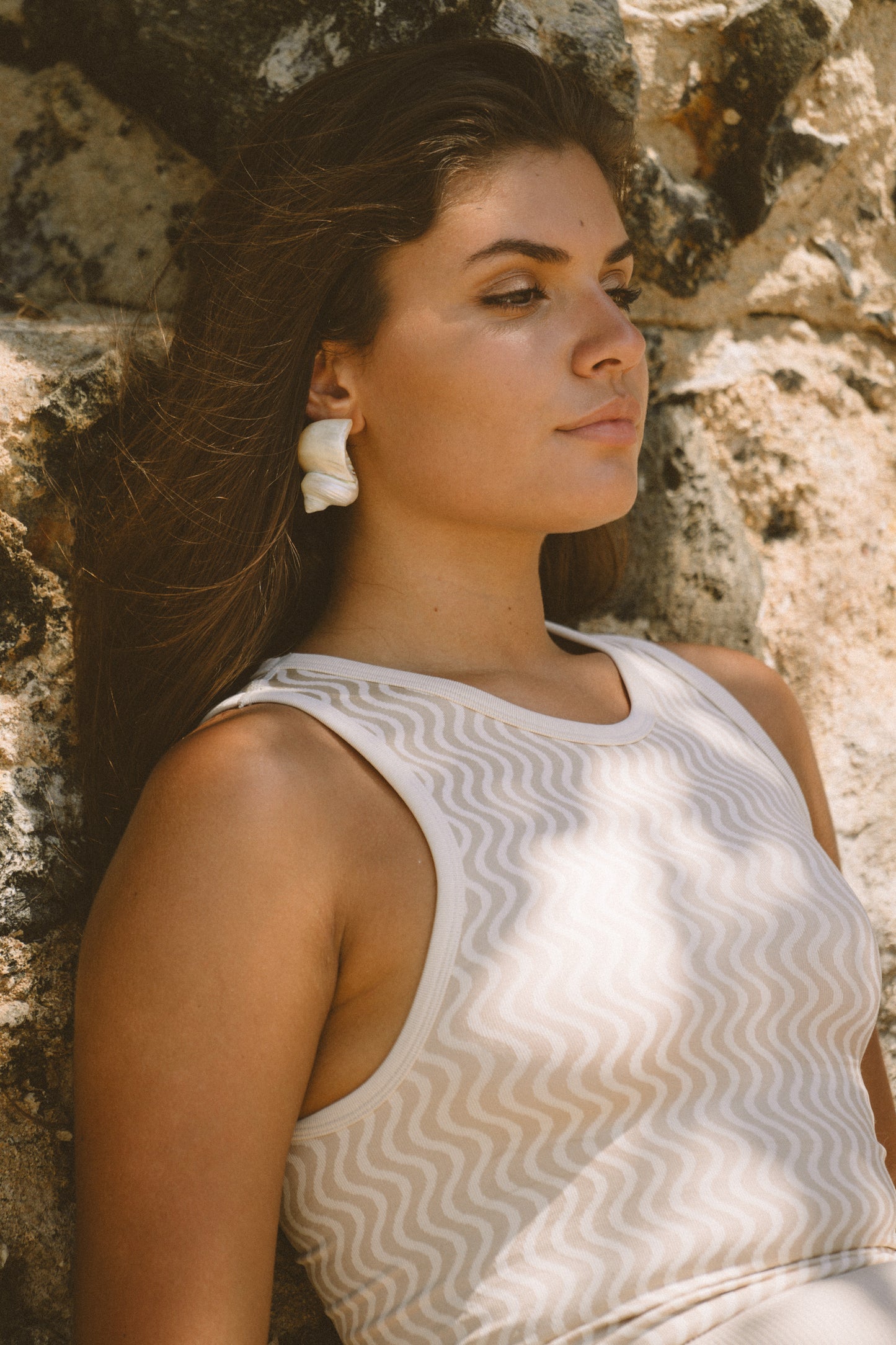 Pinky & Kamal Wavy Lines Tank Chalk