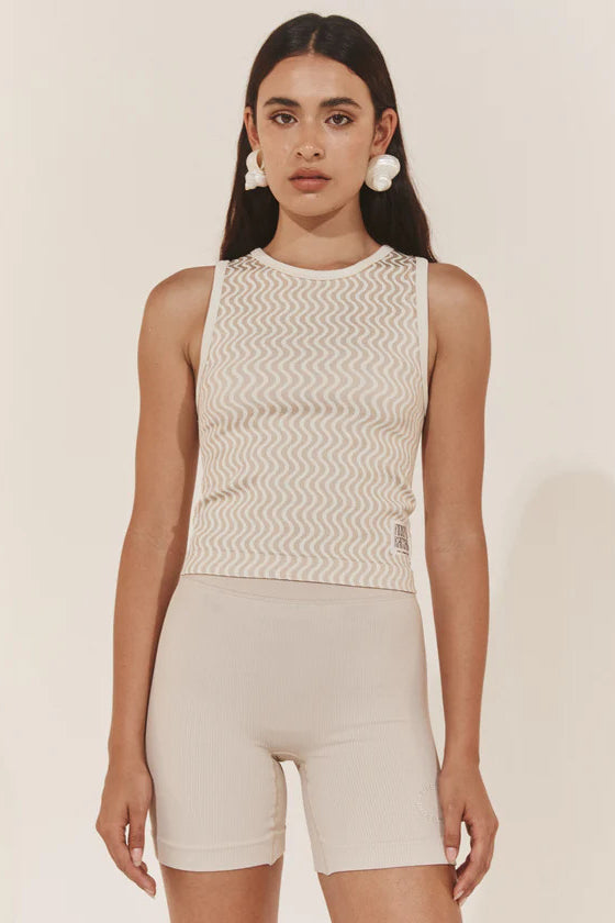 Pinky & Kamal Wavy Lines Tank Chalk