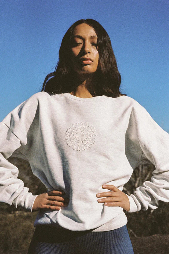 Pinky & Kamal Move Your Body Crewneck Grey