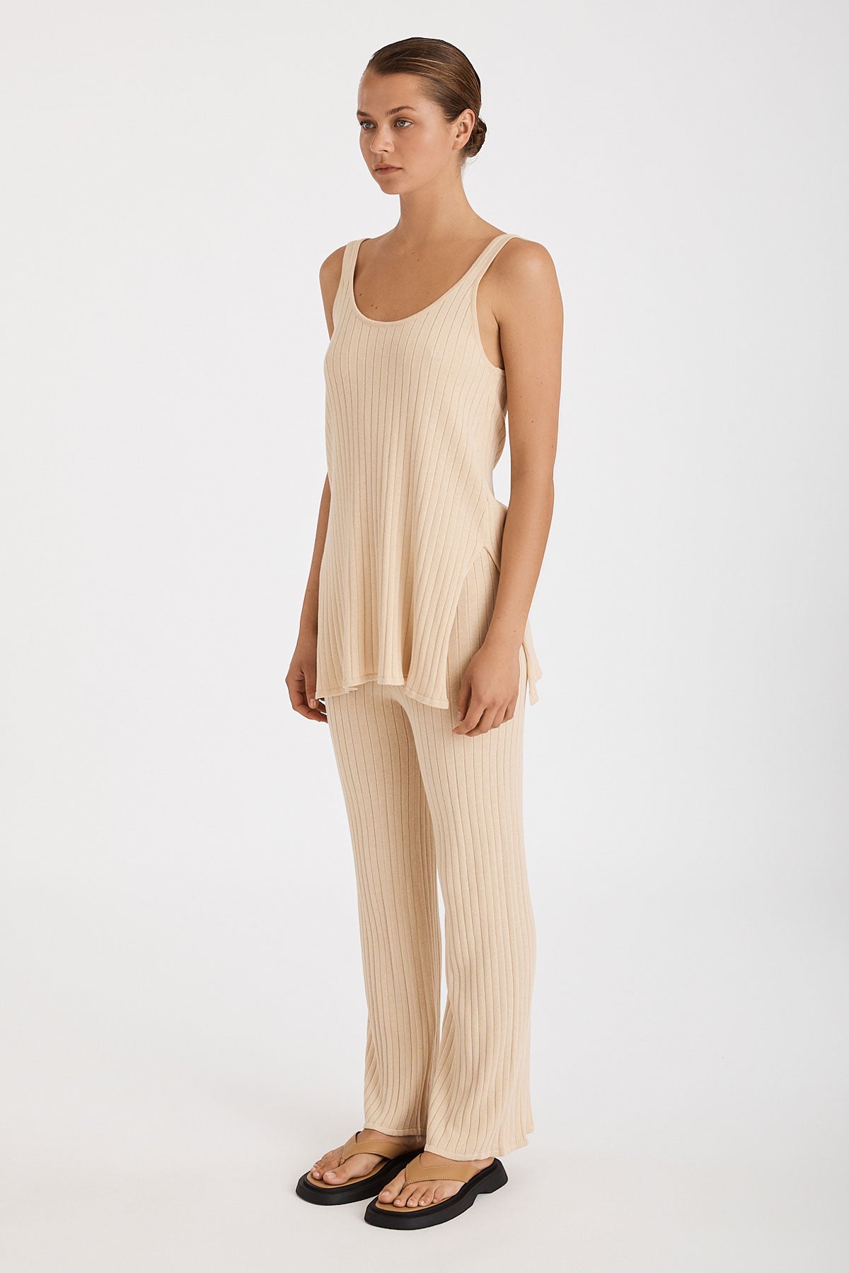Zulu & Zephyr Knitted Cotton Rib Pant