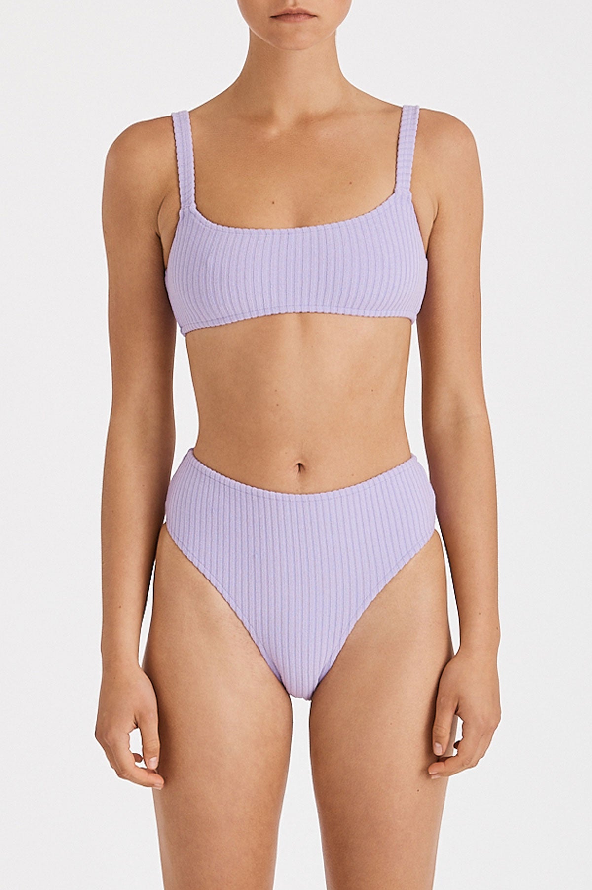 Zulu & Zephyr Lilac Cord Towelling Bralette
