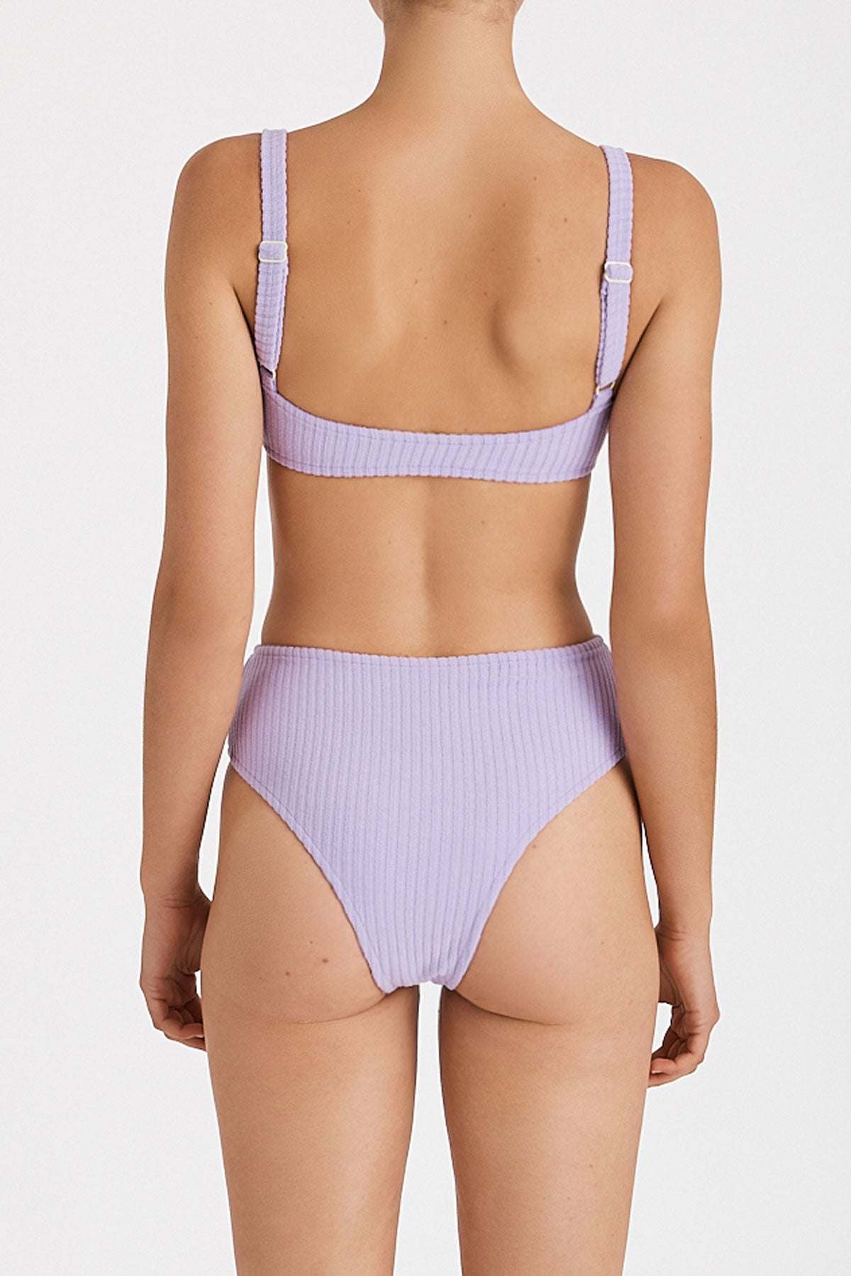Zulu & Zephyr Lilac Cord Towelling Bralette