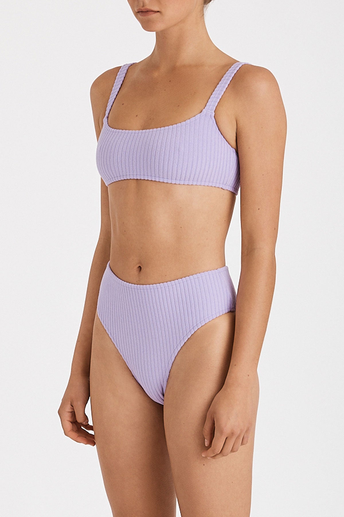 Zulu & Zephyr Lilac Cord Towelling Bralette