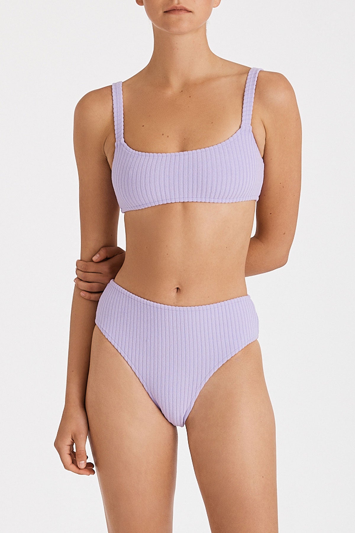 Zulu & Zephyr Lilac Cord Towelling Bralette