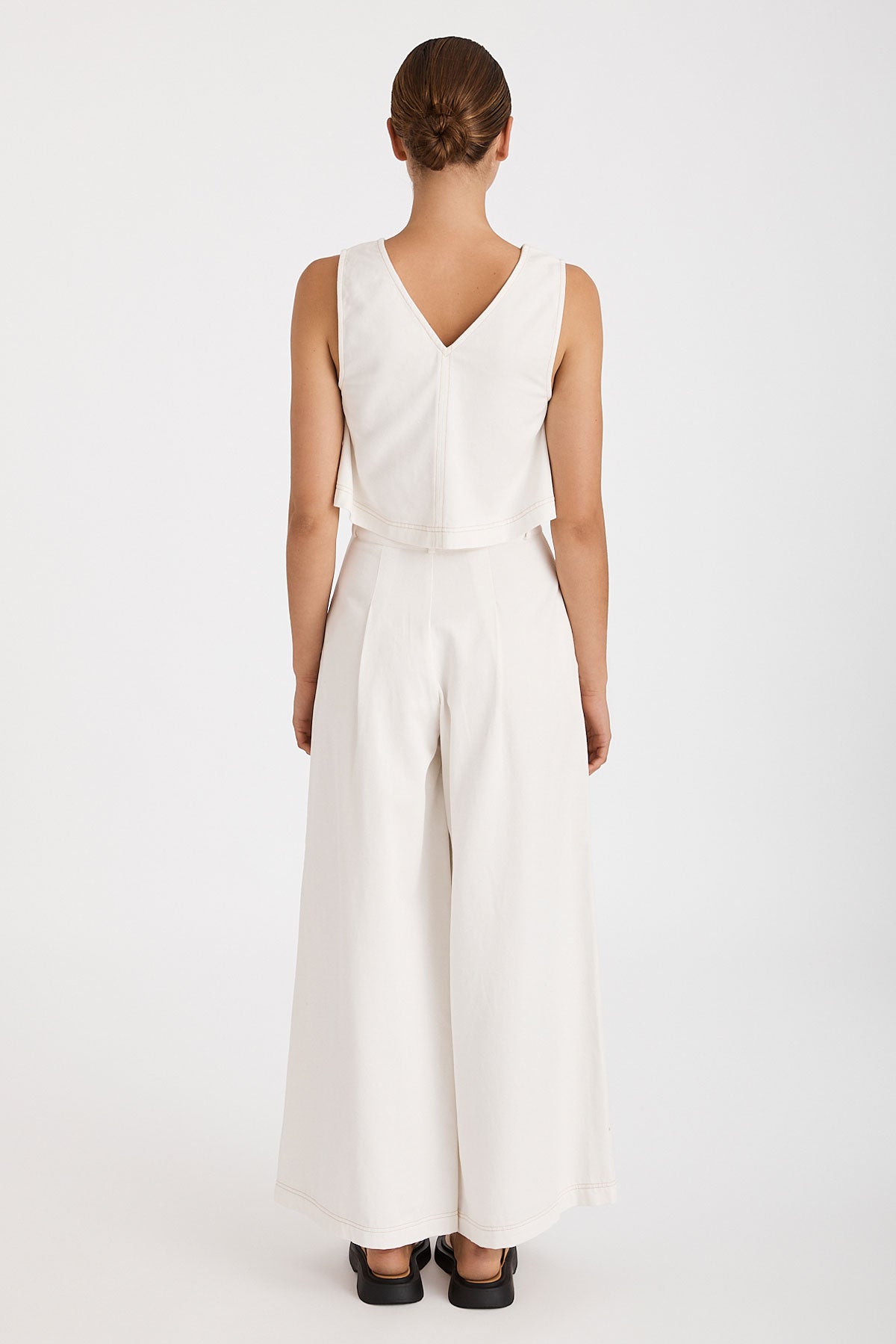 Zulu & Zephyr Organic Cotton Drill Utility Top Ivory
