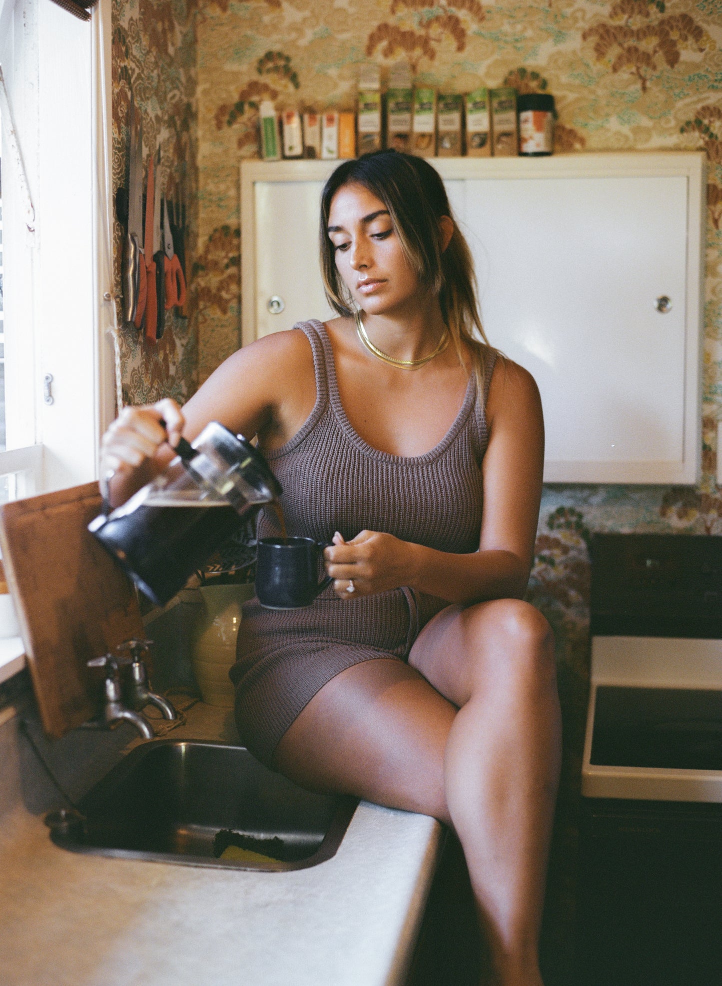 Slowly Golden Pamela Short Mocha