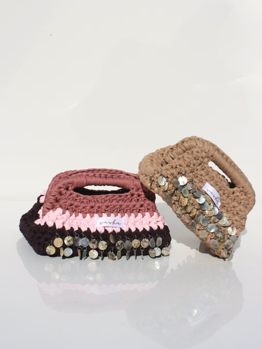 Sasha Made It Mulberry Embellished Clutch Large