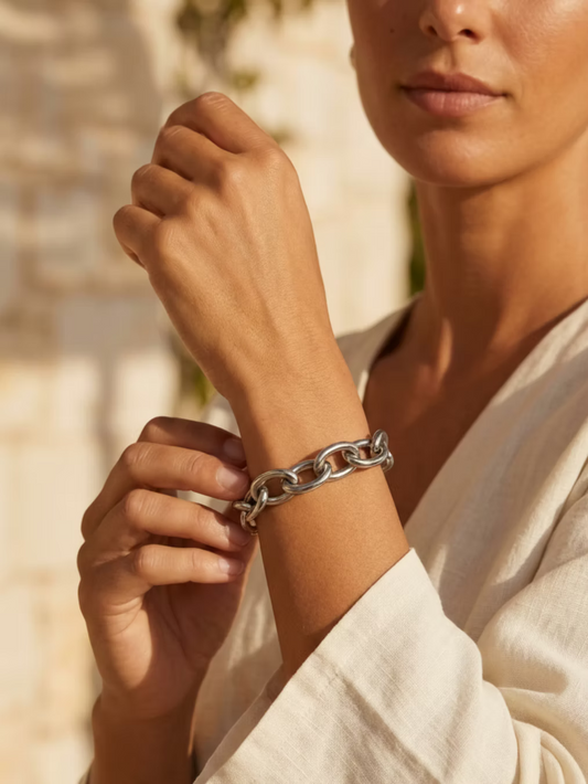 Sasha Made It Chunky Bracelet Silver