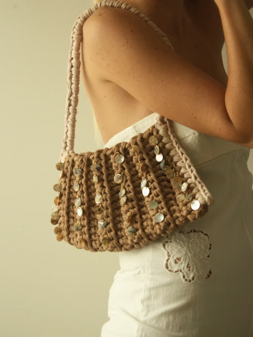 Sasha Made It Nougat Shoulder Bag