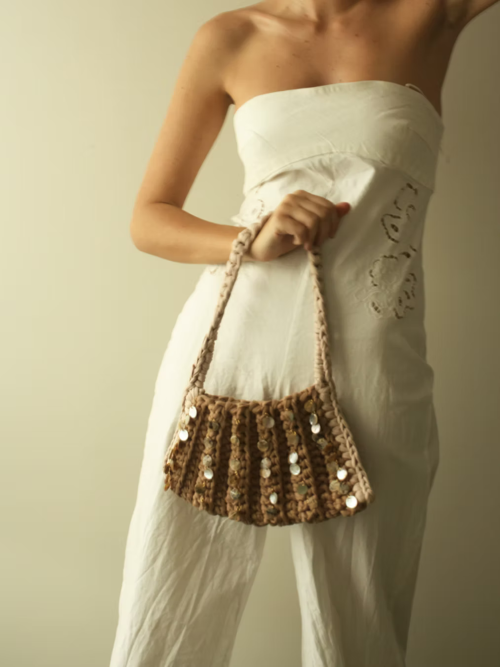 Sasha Made It Nougat Shoulder Bag