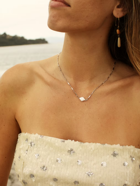 Sasha Made It Rhombus Necklace Silver