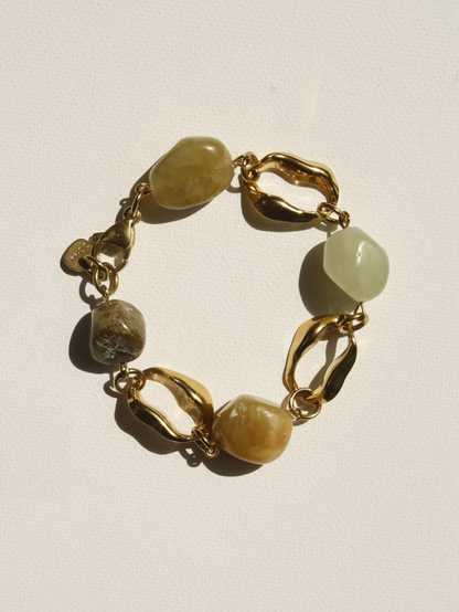 Sasha Made It Jade Bracelet Gold