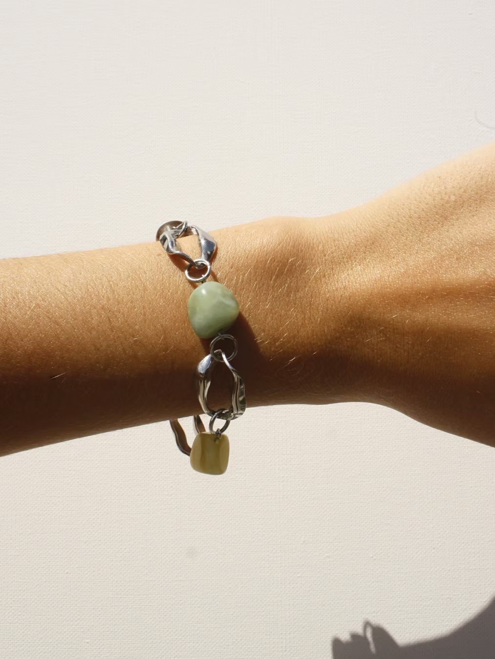 Sasha Made It Jade Bracelet Silver