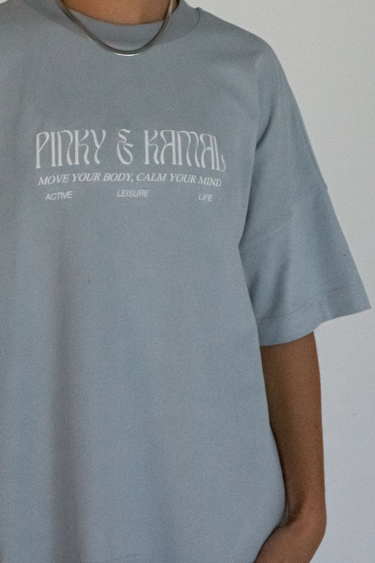 Pinky & Kamal Logo T-Shirt Sky Blue