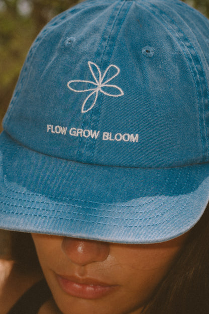 Pinky & Kamal Flow Grow Bloom Dad Cap - Azure Blue