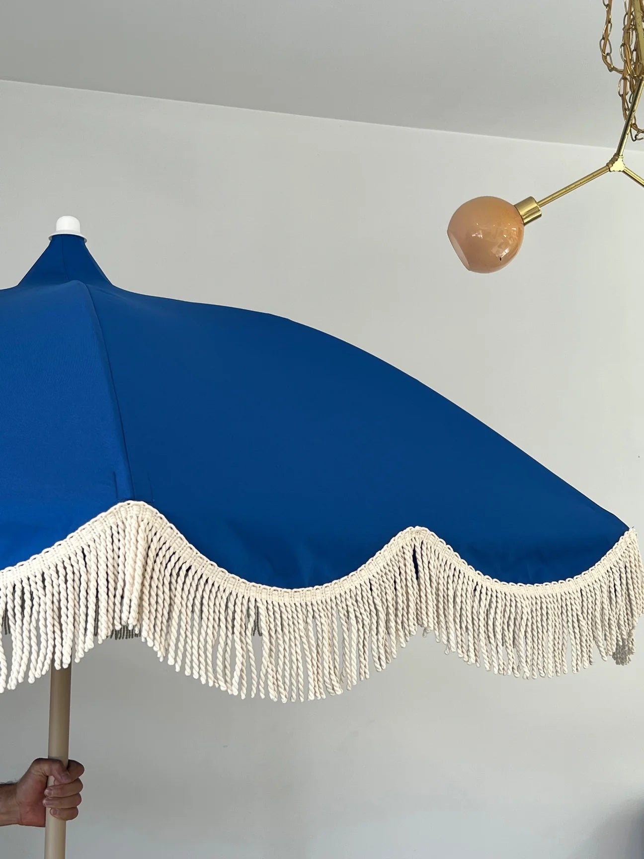 Taatahi Merchants Koi Beach Umbrella Hiko - Electric Blue