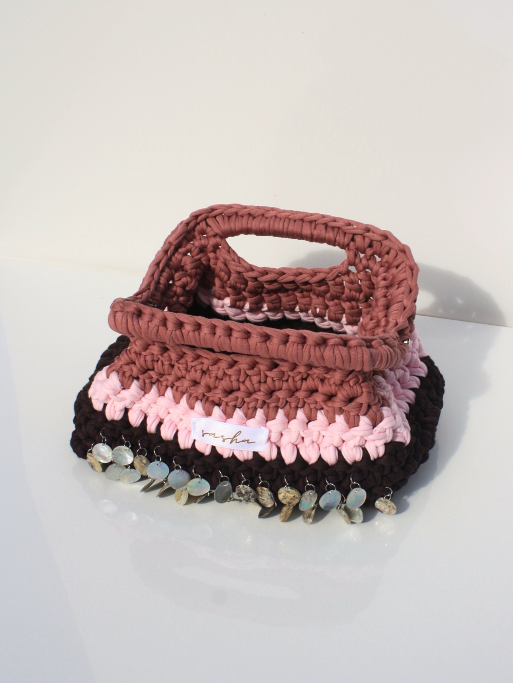 Sasha Made It Mulberry Embellished Clutch Large