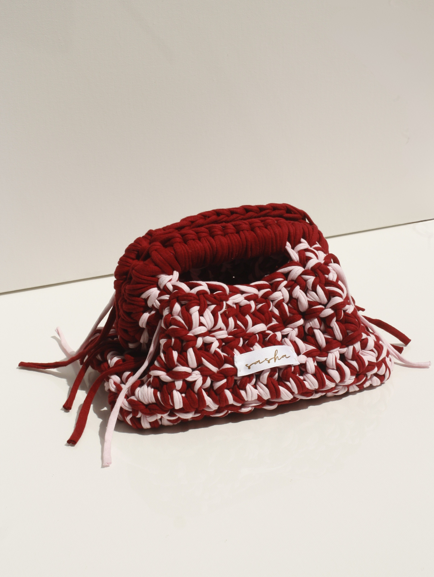 Sasha Made It Candy Stripe Clutch Small