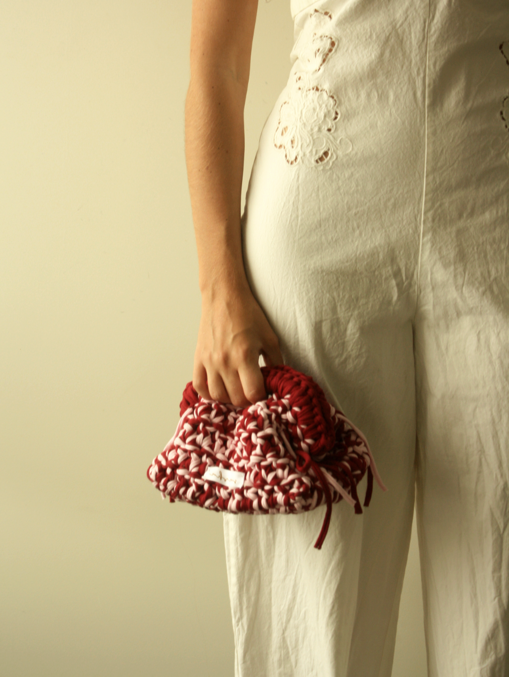 Sasha Made It Candy Stripe Clutch Small