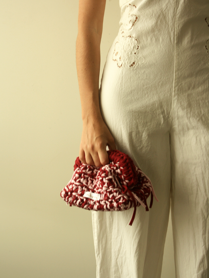 Sasha Made It Candy Stripe Clutch Small