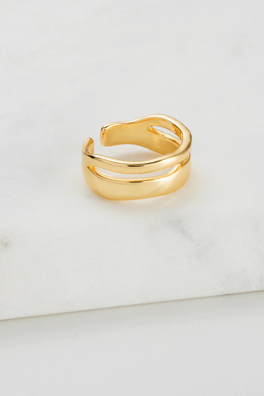 Zafino Double Ring Gold