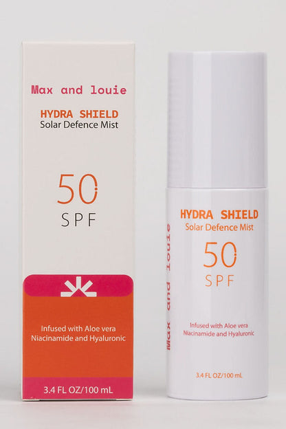 Max and Louie Hydra Shield SPF 50 Setting Spray