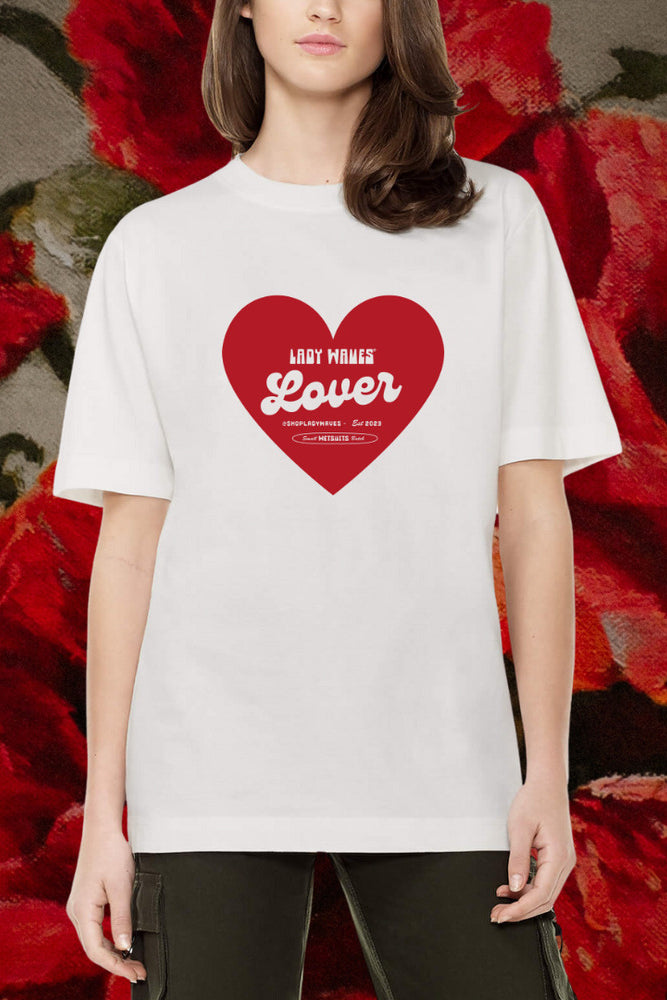 Lady Waves 'Lovers' Tee - Classic White
