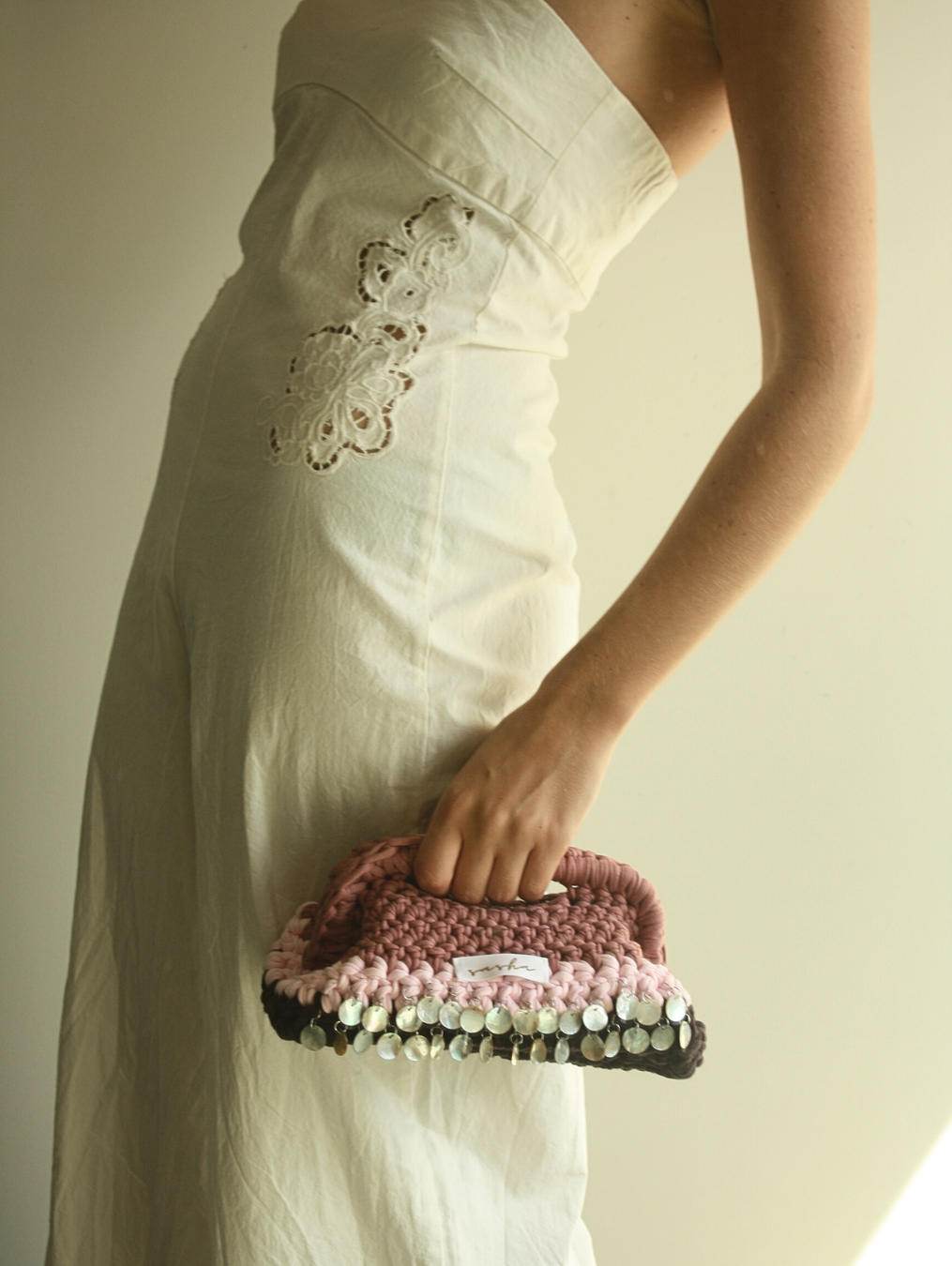 Sasha Made It Mulberry Embellished Clutch Large