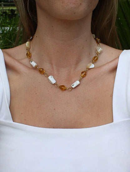 Sasha Made It Amber Necklace