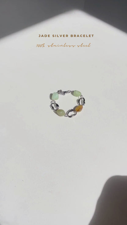 Sasha Made It Jade Bracelet Silver