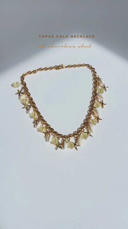 Sasha Made It Topaz Necklace Gold