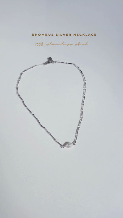 Sasha Made It Rhombus Necklace Silver