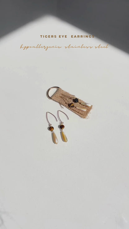 Sasha Made It Tigers Eye Earrings