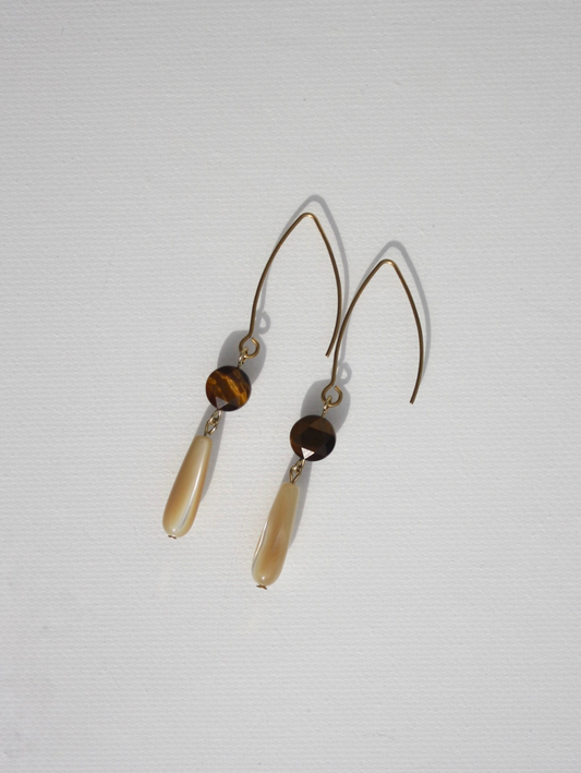 Sasha Made It Tigers Eye Earrings