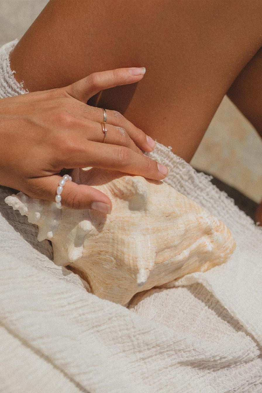 Surf & Stone Pearl Ring (Pre-Order - Arrival Late March)