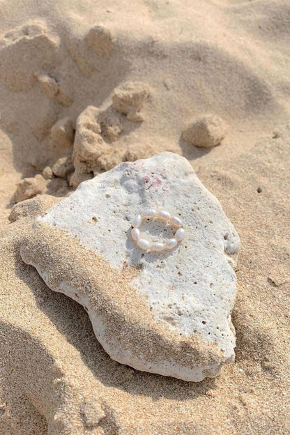 Surf & Stone Pearl Ring (Pre-Order)