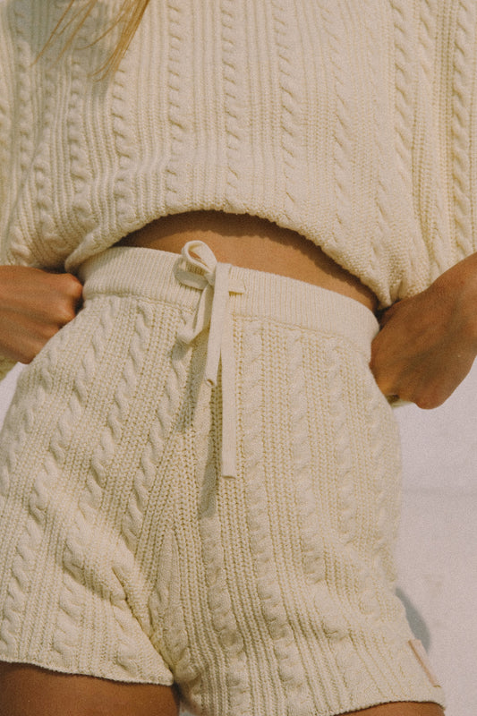 Pinky & Kamal Cable Knit Short Organic Cotton